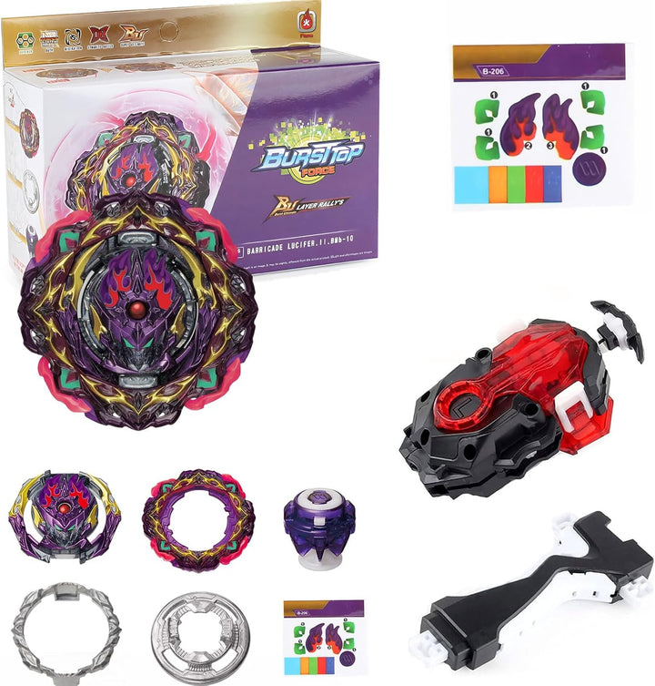 Desamvap Battling Tops Kampf Kreisel B-206 Metal Fusion Spinning Tops Battle Spielzeugset mit Starte