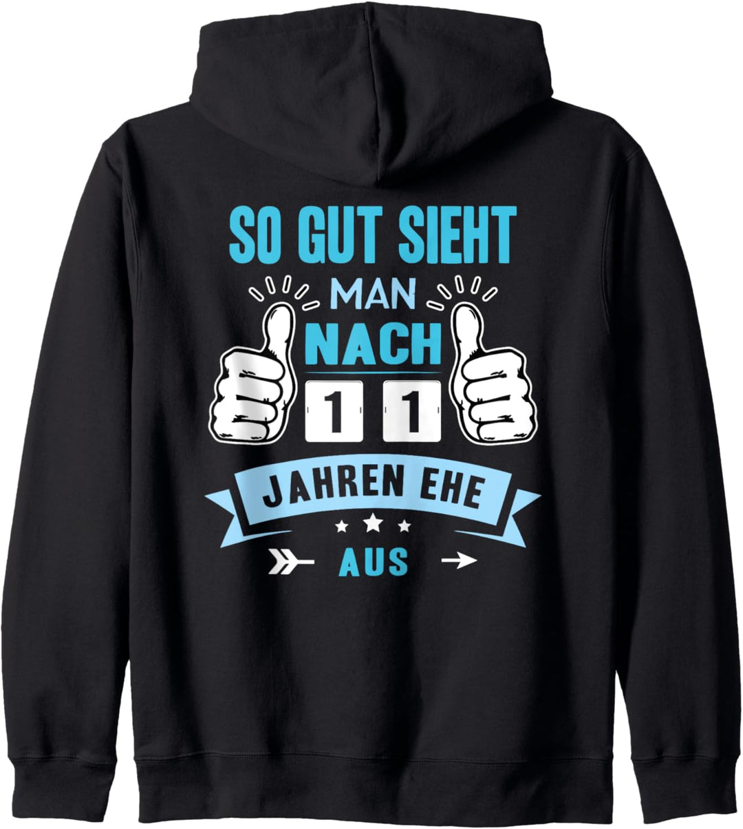 So Gut Sieht Man Nach 11 Jahren Ehe Aus Stahlhochzeit Kapuzenjacke