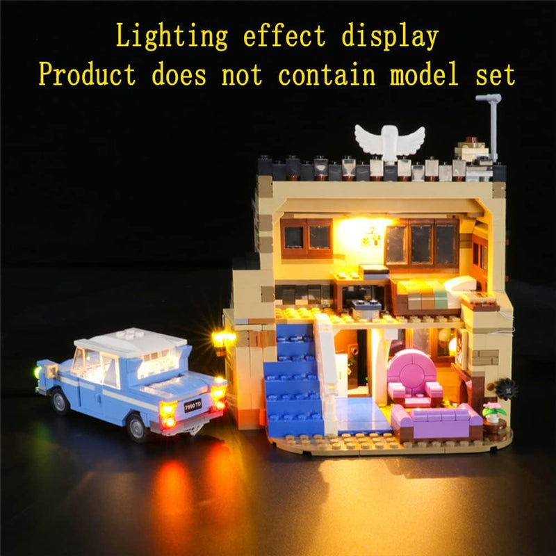 GEAMENT LED Licht-Set Kompatibel mit Lego Harry Potter LiGUKterweg 4 (4 Privet Drive) - Beleuchtungs