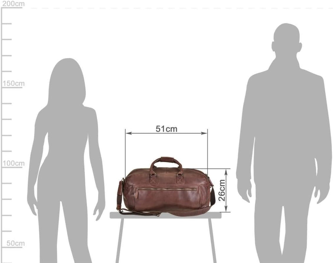 Greenburry GBVT Washed Reisetasche Leder 51 cm