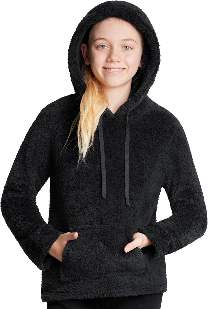 CityComfort Pullover Kinder - Flauschiger Hoodie Kinder, Fleece Kapuzenpulli - Fleece Loungewear Kap