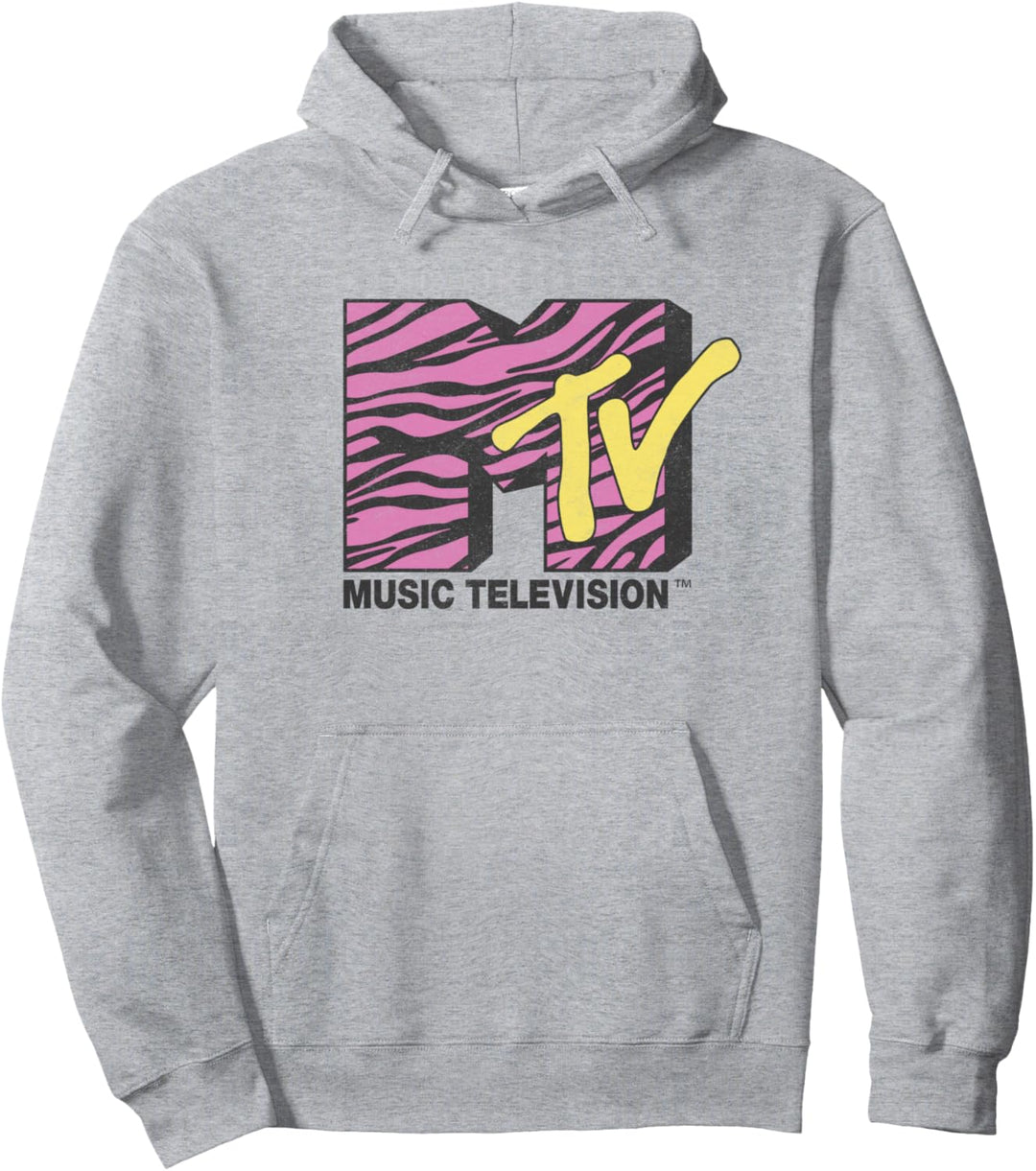 MTV Dekorierten Rosa Zebra Pullover Hoodie
