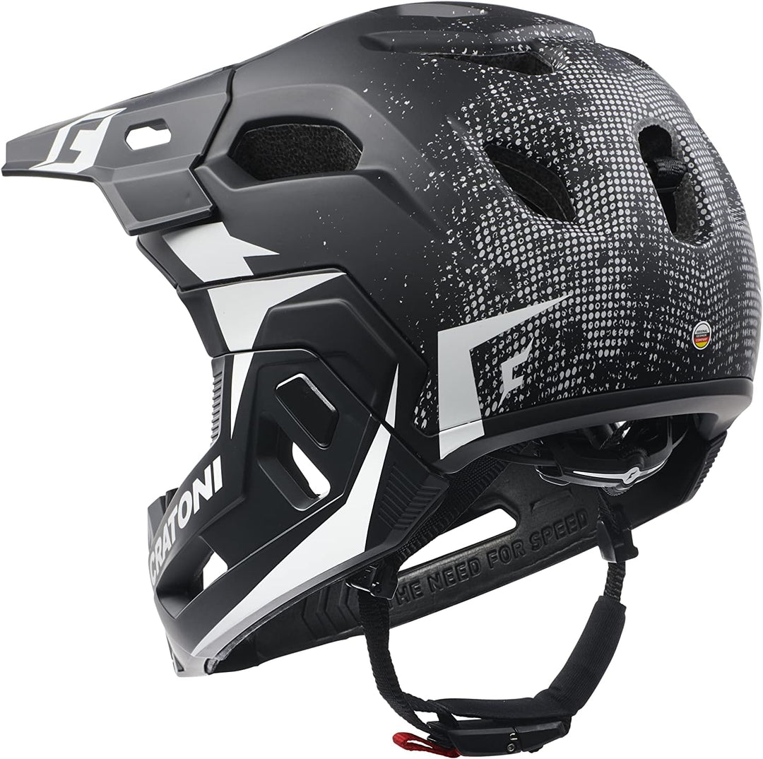 Cratoni C Maniac 2 Mx Integralhelm schwarz-rot L/XL (58-61 cm), schwarz-rot L/XL (58-61 cm)