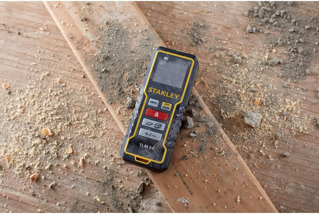 Stanley TLM 99 Entfernungsmesser (30 m / Laser-Entfernungsmesser / Distanzmesser / Flächenmessung /