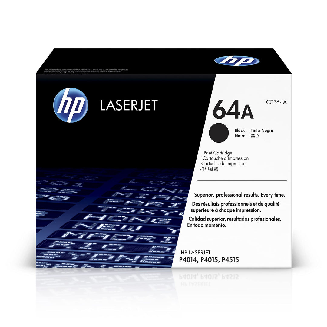 HP 64A (CC364A) Schwarz Original Toner für HP Laserjet P4015, HP Laserjet P4515 Schwarz 10.000S, Sch