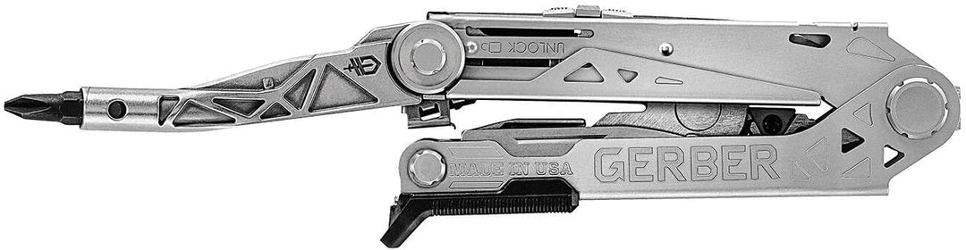 Gerber Multifunktionswerkzeug mit Leder-Scheide und Bit-Set, Center-Drive Plus, 30-001599, Center-Dr