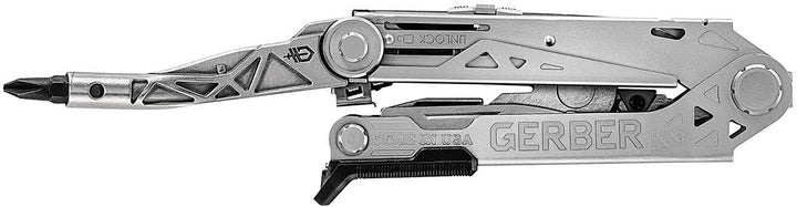 Gerber Multifunktionswerkzeug mit Leder-Scheide und Bit-Set, Center-Drive Plus, 30-001599, Center-Dr