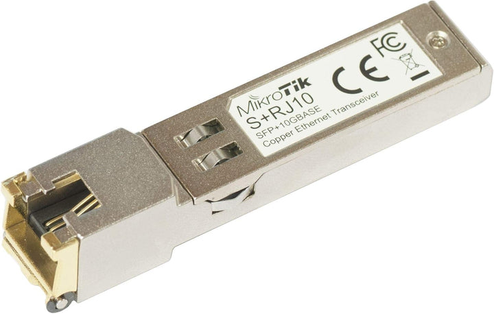 Mikrotik S+RJ10 Netzwerk-Sende-Empfangsmodul (10000 Mbit/s, SFP+, SFP+, Metall, 1 Stück)