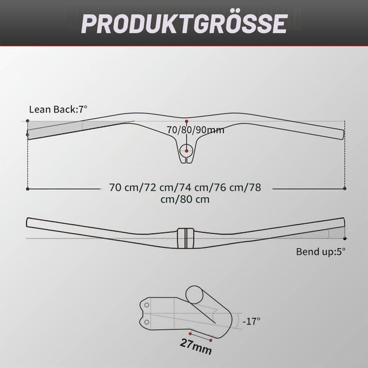 RXL SL riser lenker carbon 28.6mm Integrierte Lenker downhill lenker carbon mtb lenker UD matt 700 *