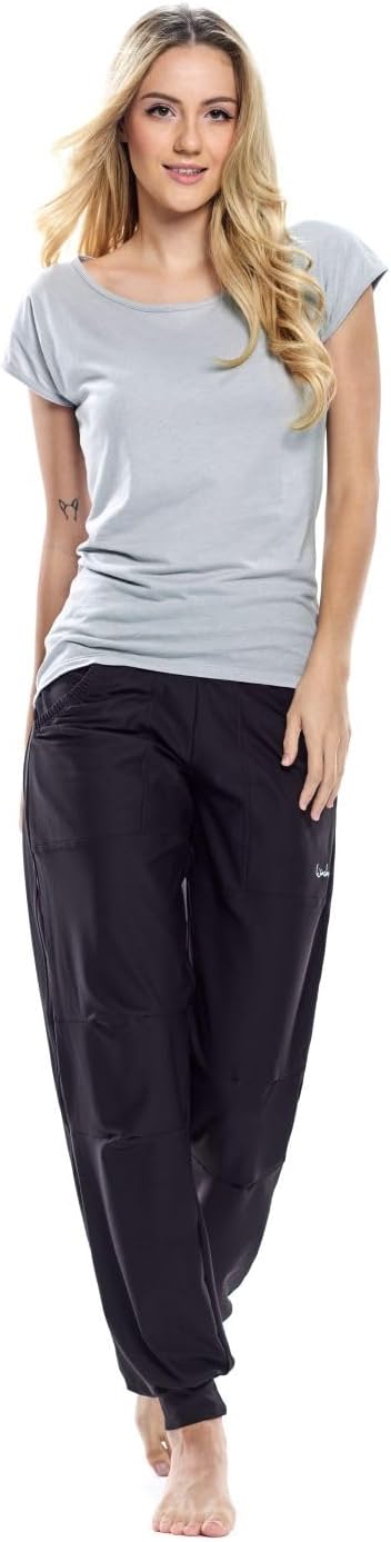 Winshape Damen Ultra leichtes Modal-Kurzarmshirt mit abgerundetem Saum MCT013 XS Cool-grey, XS Cool-