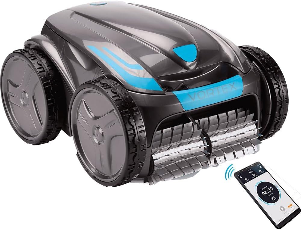 Automatischer Poolroboter Zodiac VORTEX 4WD. Bis zu 12x6 m, reinigt Boden, Wände und Wasserlinie. Fe