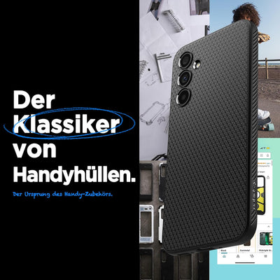 Spigen Liquid Air Hülle Kompatibel mit Samsung Galaxy A54 5G- Schwarz Handyhülle Galaxy A54 Schwarz,