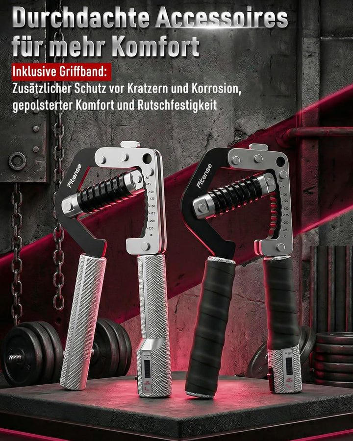 Handtrainer Fingertrainer, Grip Griffkrafttrainer(50-225LB), Griffkraft Trainer Trainer für Handgele