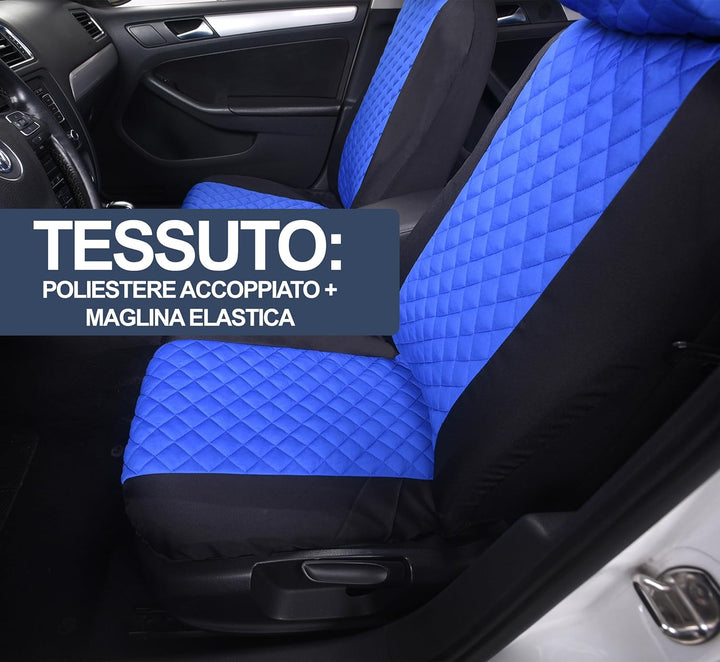 Auto Accessori Lupex A23 Universal Auto Sitzbezug Schonbezüge Vorne Hinten (Komplett-Set zweifarbig,
