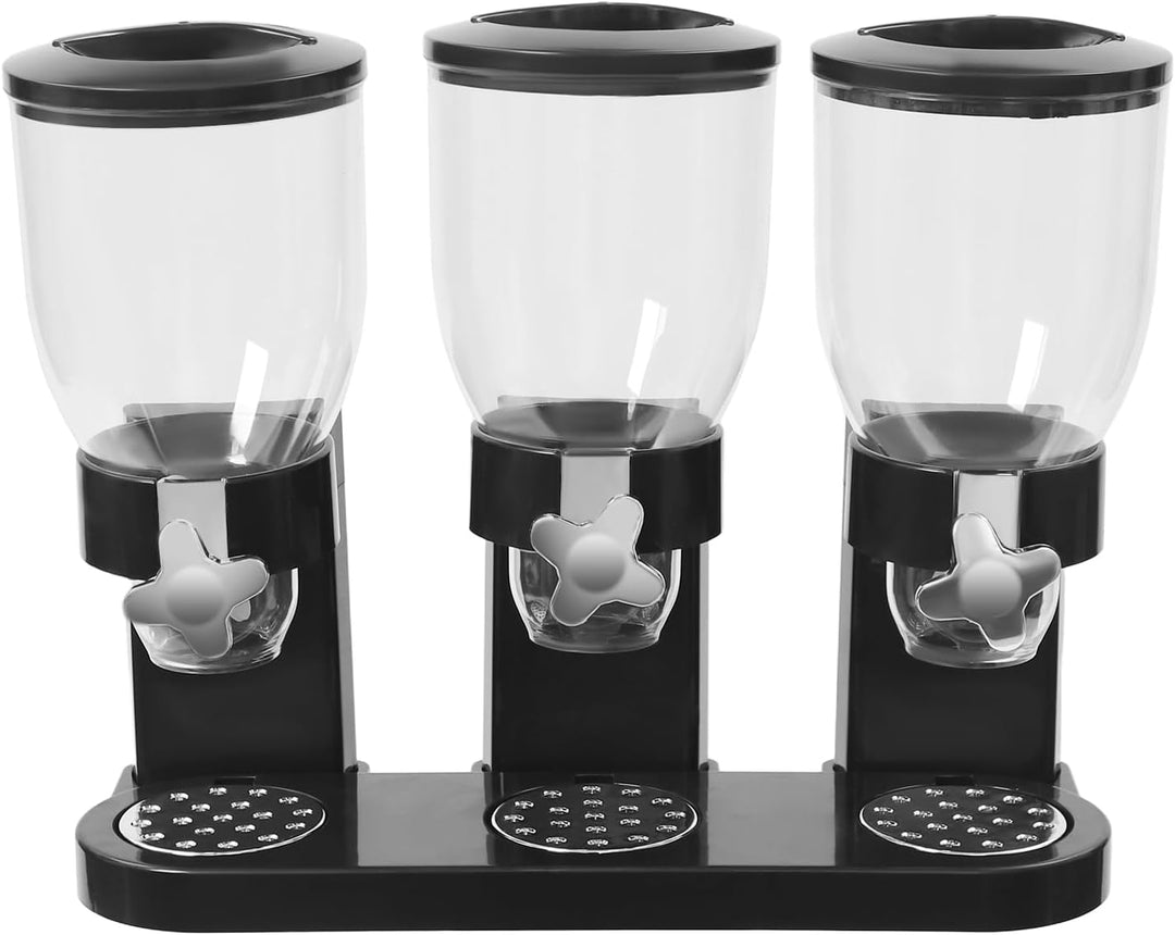 Cornflakes Spender - 2L Müsli Spender Dreifach Cerealienspender Nussspender