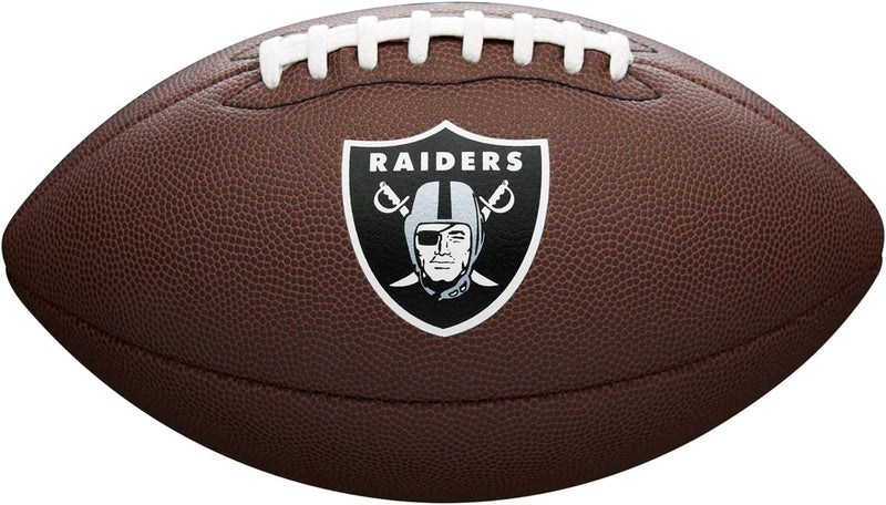 Wilson American Football NFL TEAM LOGO, Offizielle Grösse, Mischleder OFFICIAL Las Vegas Raiders, OF