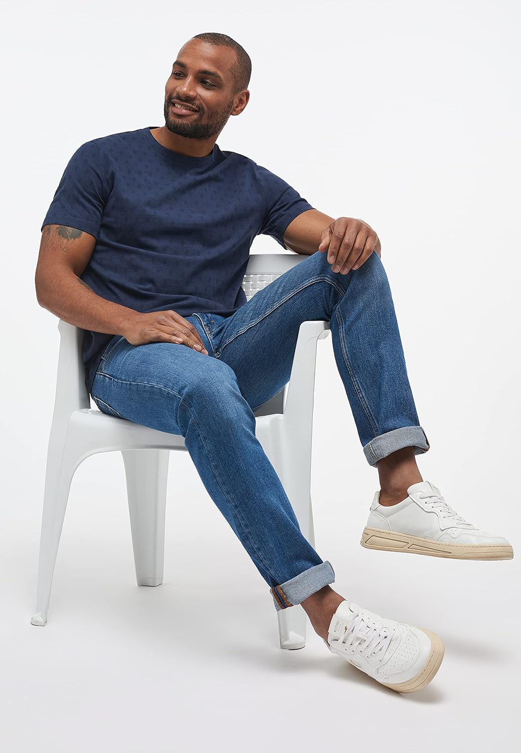 MUSTANG Herren Jeans Hose Style Oregon Tapered 32W / 30L Mittelblau, 32W / 30L Mittelblau