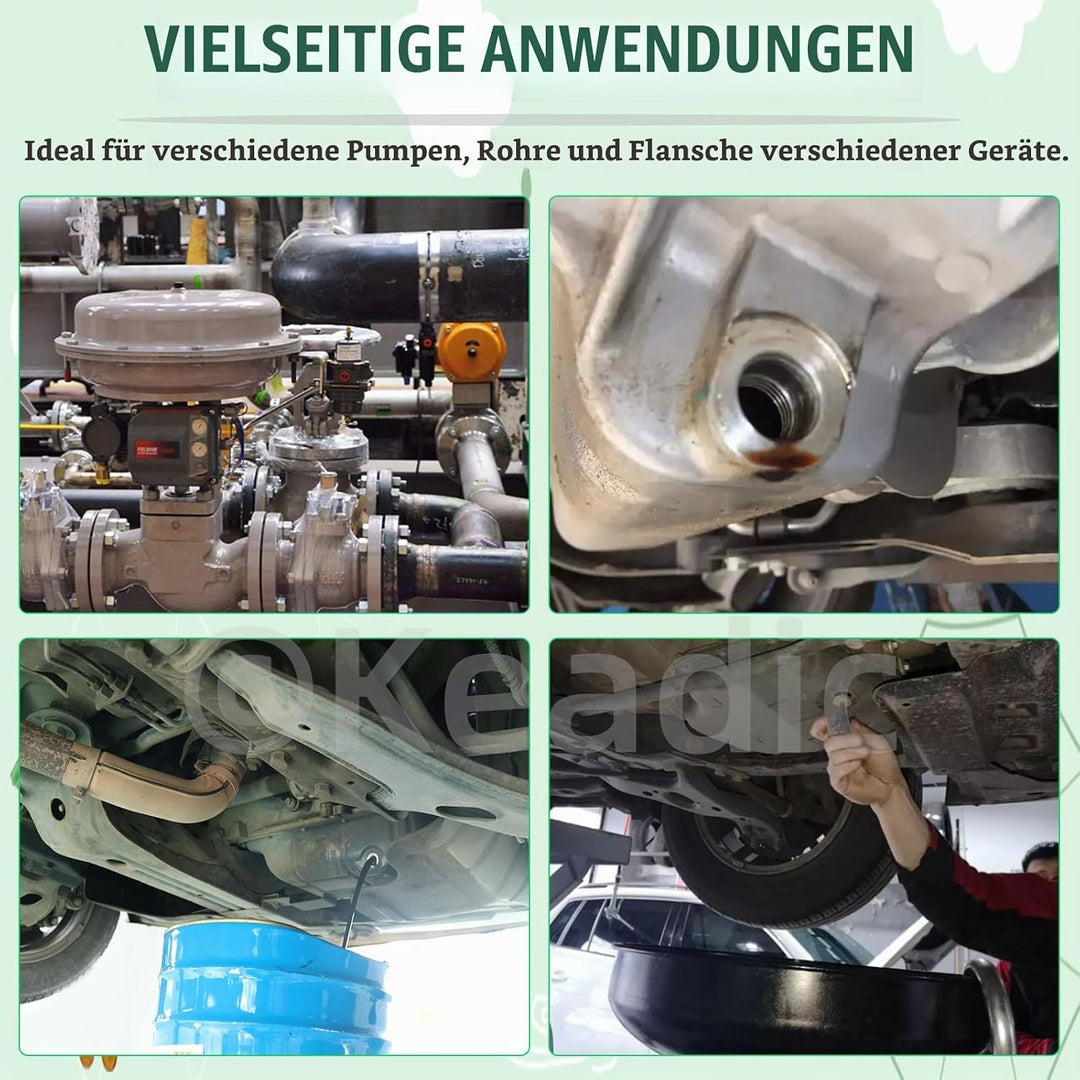 Keadic 143Pcs Ölablassschraube Dichtungen Unterlegscheiben Sortiment Set, 11026-01M02, N0138157 Öl Q