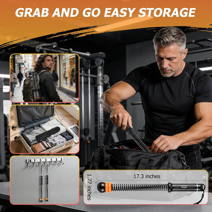 Verstellbare Battle Rope Ohne Seil ，Leise Gewichtete Seillose Kampfseile für Zuhause Gym,Mit Silikon