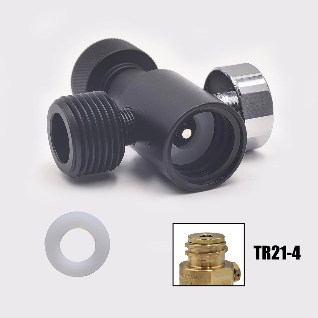 DRYHTEN Sodawasser-Kohlendioxid-Flaschen Fülladapter Verbinder TR21-4 auf W21.8 für Aquarium, Homebr