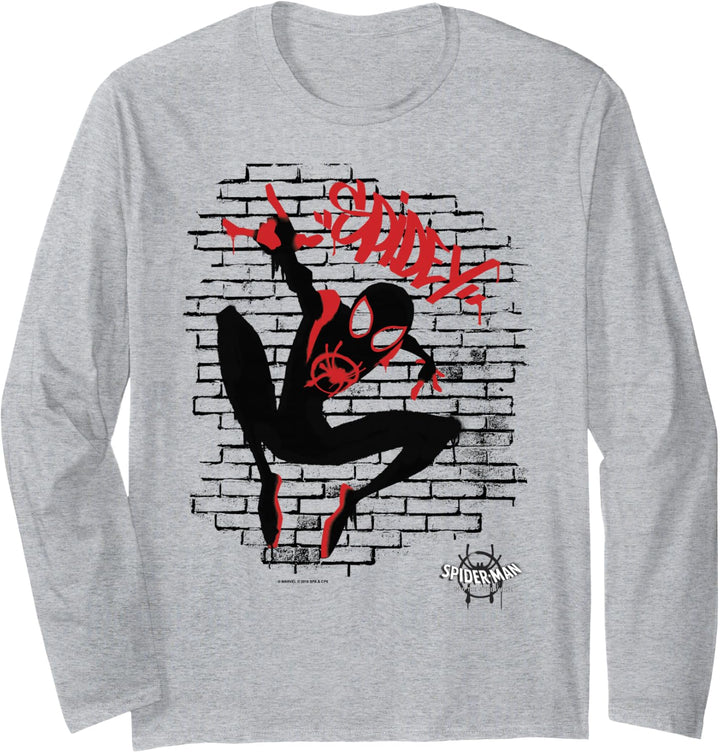 Marvel Spider-Man Spiderverse Graffiti Langarmshirt