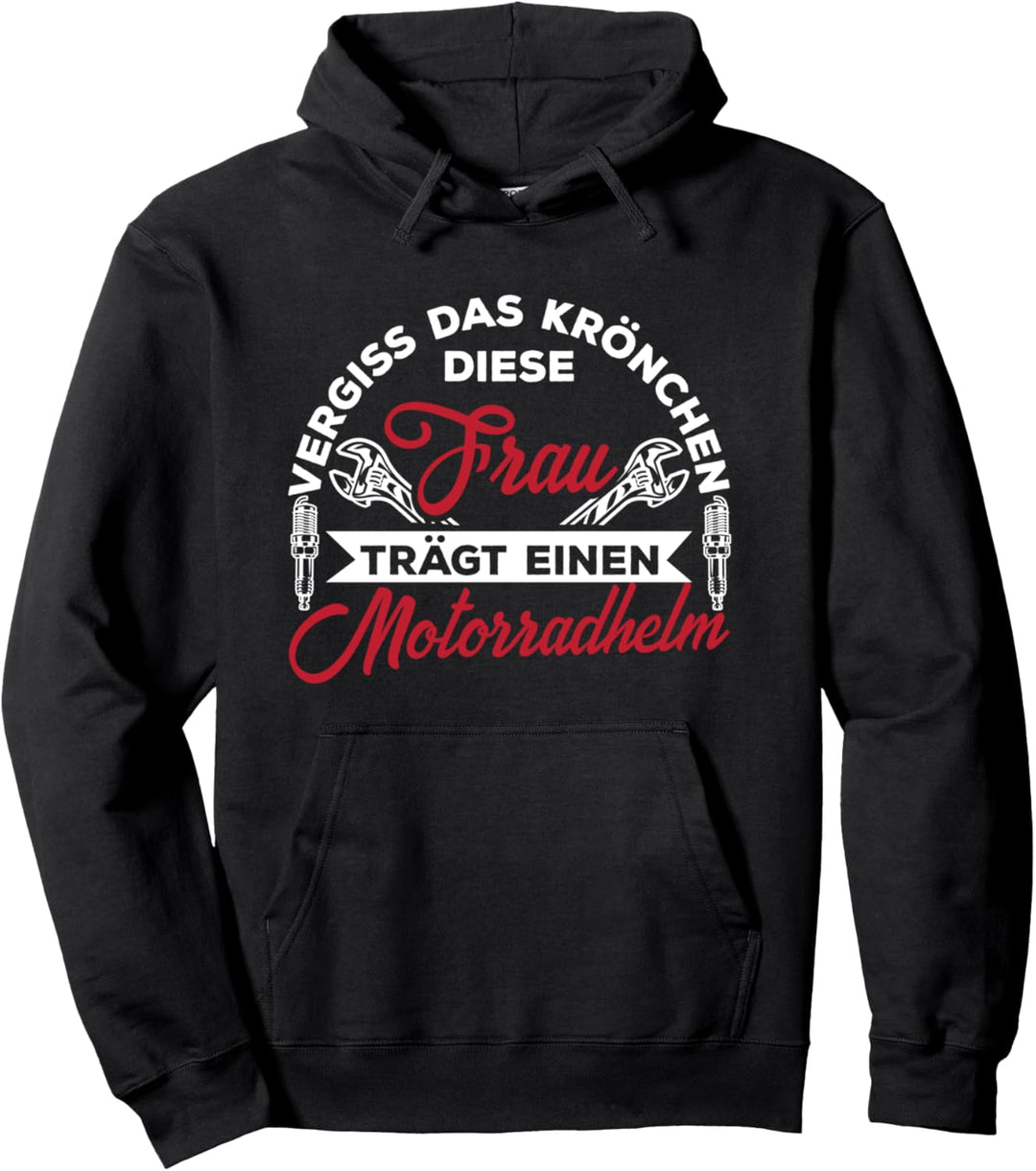 Motorrad Fahrerin I Motocross I Motorradfahrerin Geschenk Pullover Hoodie