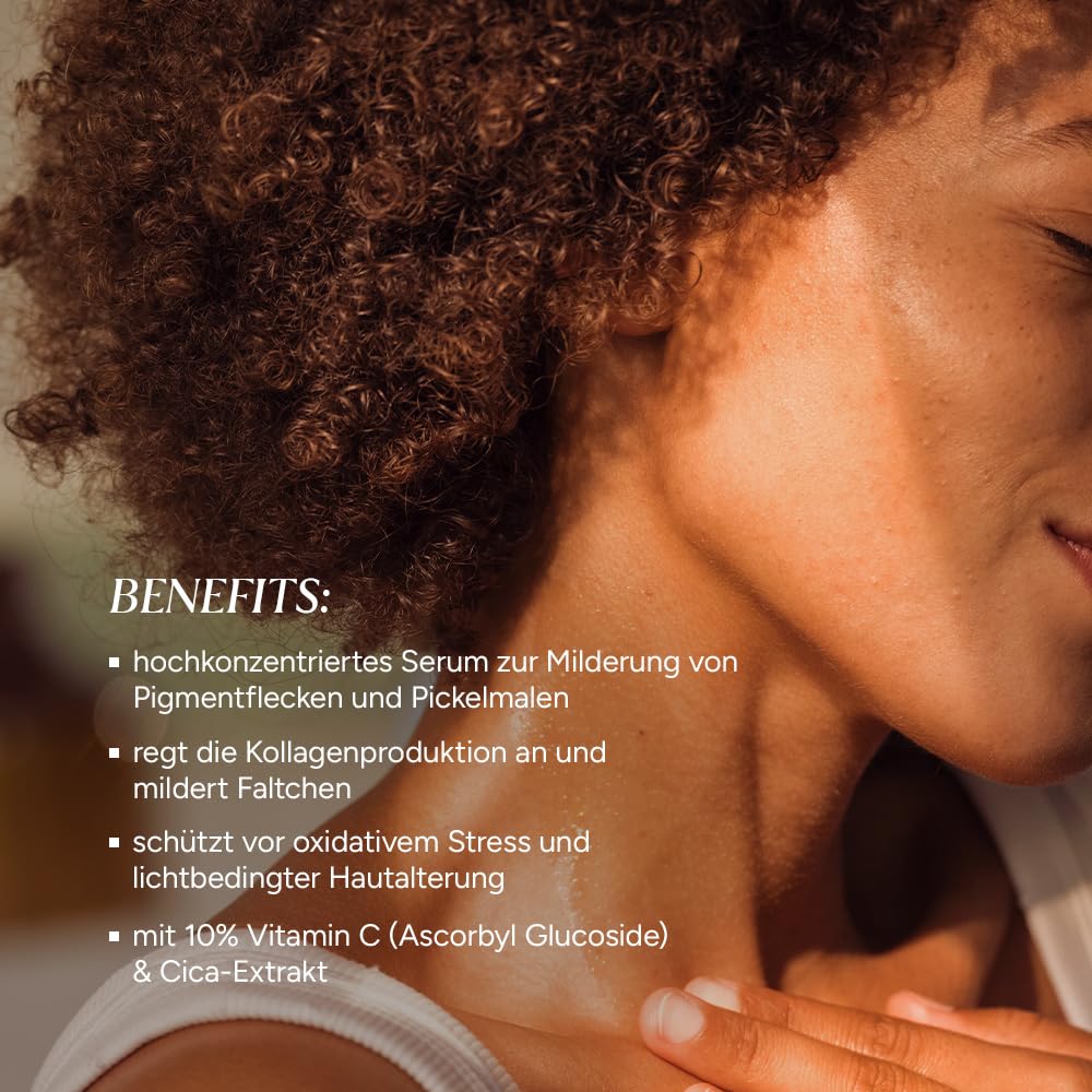 JUNGLÜCK Vitamin C Serum intensiv | Schenkt dir einen strahlenden und gleichmässigen Teint Braun, Br