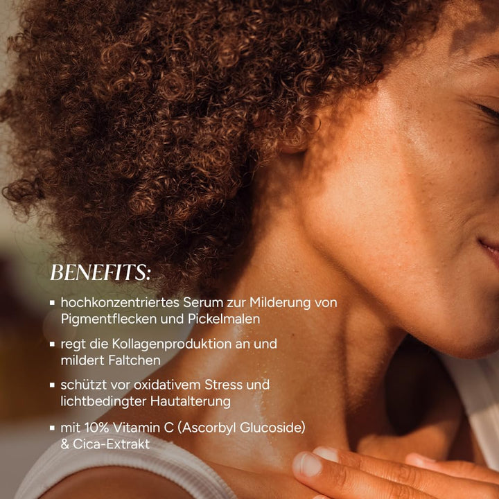 JUNGLÜCK Vitamin C Serum intensiv | Schenkt dir einen strahlenden und gleichmässigen Teint Braun, Br