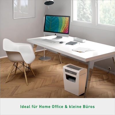 Leitz IQ Home Office Aktenvernichter, 12-10 Blatt Kapazität (70-80 g/m²), Partikelschnitt, Sicherhei