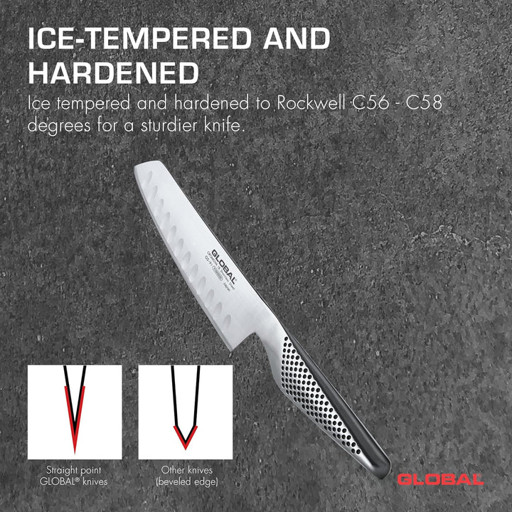 Global GS-91 Gemüsemesser mit Kullen 14 cm