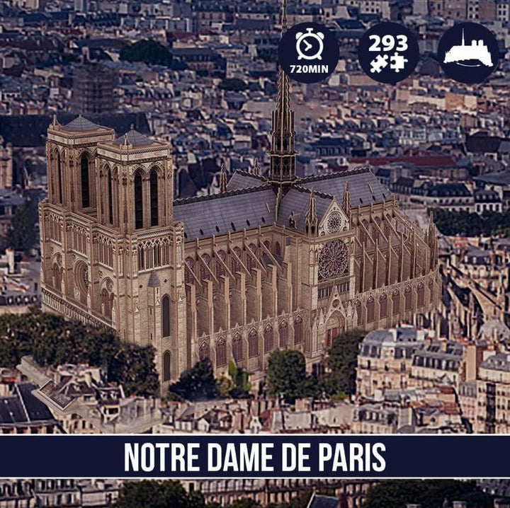 Modellbau Erwachsene - Kathedrale Notre Dame XL | Bausatz Erwachsene | Modelbau 293 Teile | Bausätze