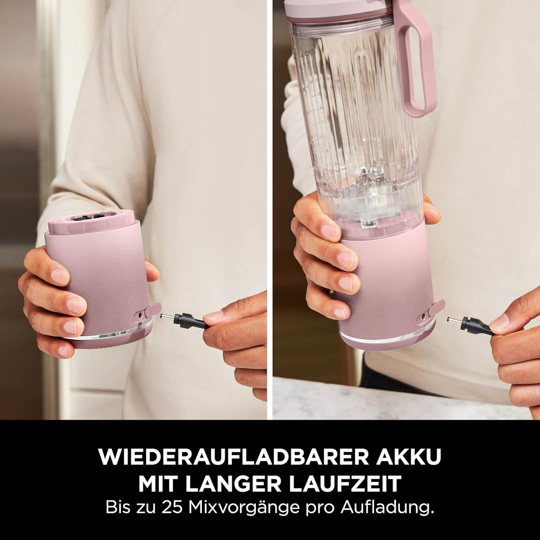 Ninja Blast Max Tragbarer Mixer/Blender/Smoothie Maker, 570 ml, wiederaufladbar, Mixbecher & auslauf