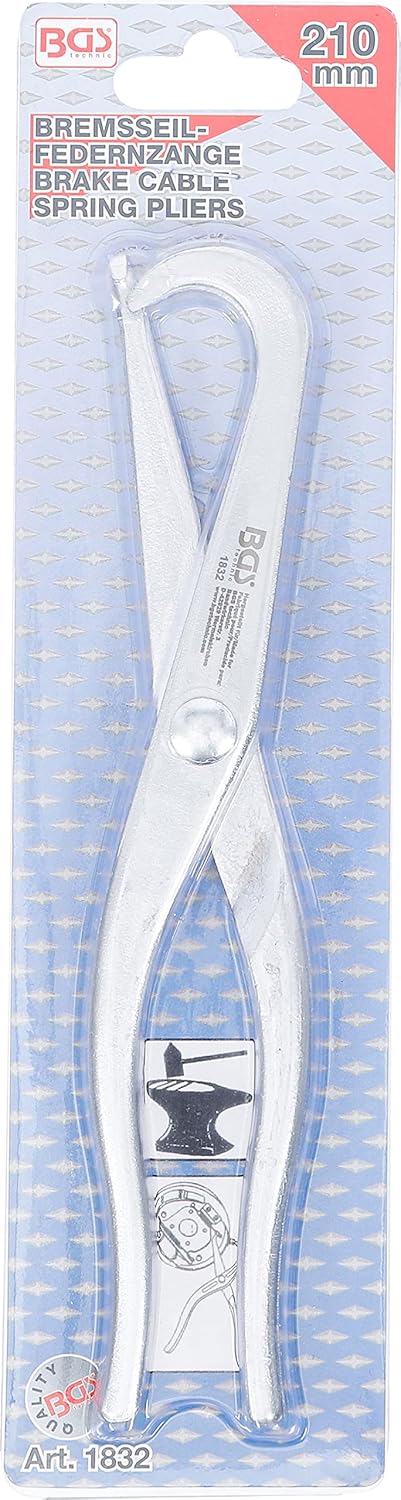 BGS 1832 | Bremsseil-Federnzange | 210 mm