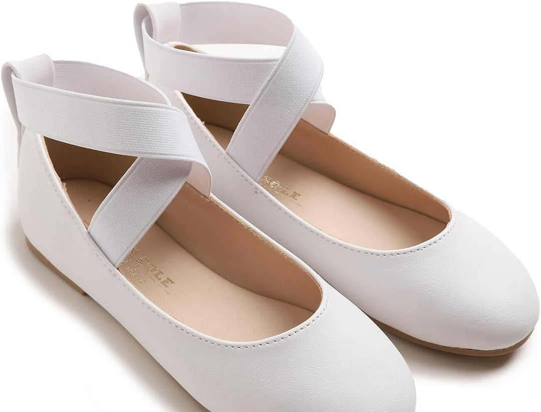 Feversole Girls Cute Dress, Mädchen süsses Kleid Mary Jane Schuhe weiche Party Urlaub Ballerinas 29