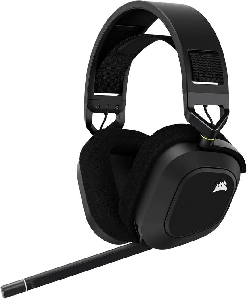 Corsair HS80 RGB WIRELESS Premium-Gaming-Headset mit Dolby Atmos (niedrige Latenz, omnidirektionales