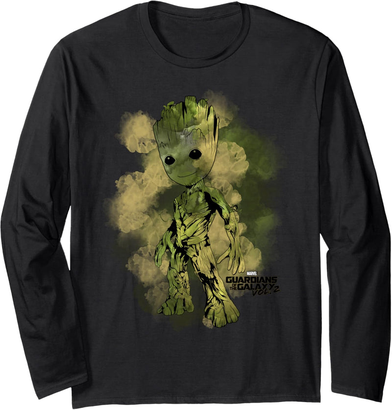 Marvel Groot Guardians of Galaxy 2 Smudge Langarmshirt