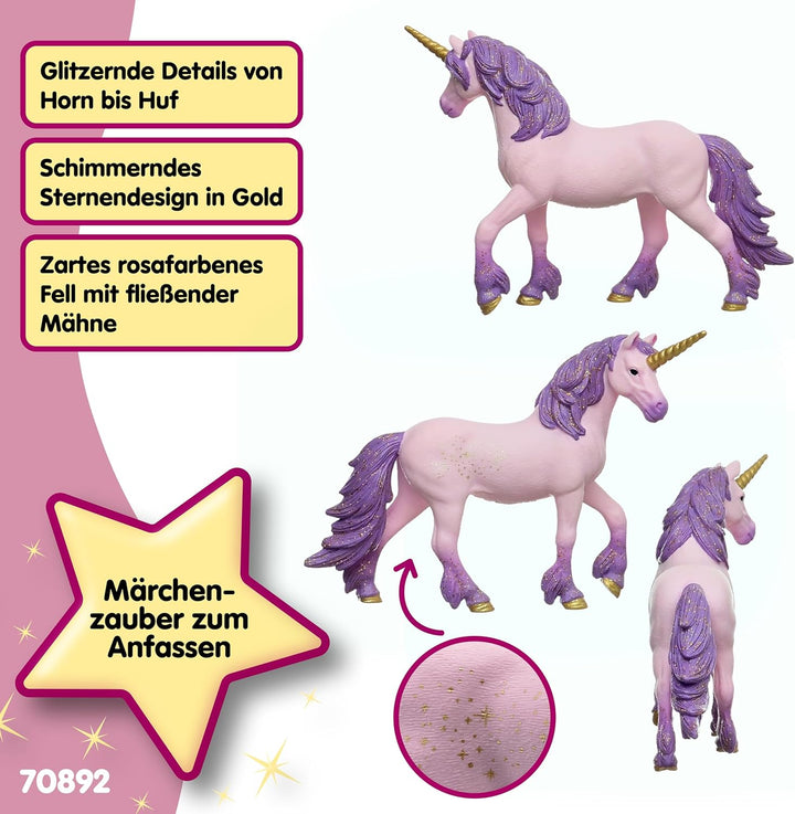 schleich BAYALA | Einhorn Stute Seraphina 70892 | detailgetreue Einhornfigur mit goldenen Sternchen