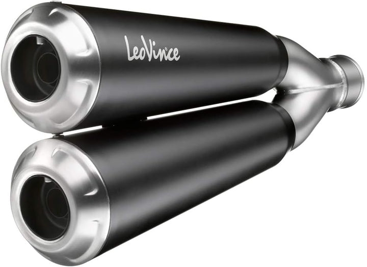 Endschalldämpfer LeoVince SLIP-ON SBK GP DUALS, mit Katalysator, mit Zulassung für Fantic Caballero