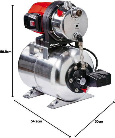 Einhell Hauswasserwerk GC-WW 1250 NN (1200 W, max. 5 bar, 5000 L/h Fördermenge, max. 50 m Förderhöhe