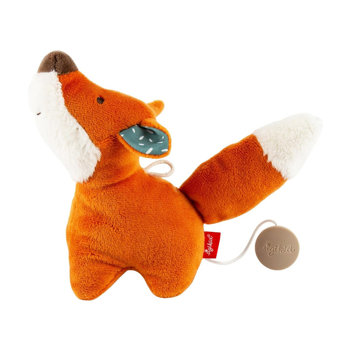 Mini Spieluhr Fuchs Einschlafhilfe Baby Spielzeug Melodie Kuscheltier orange, orange