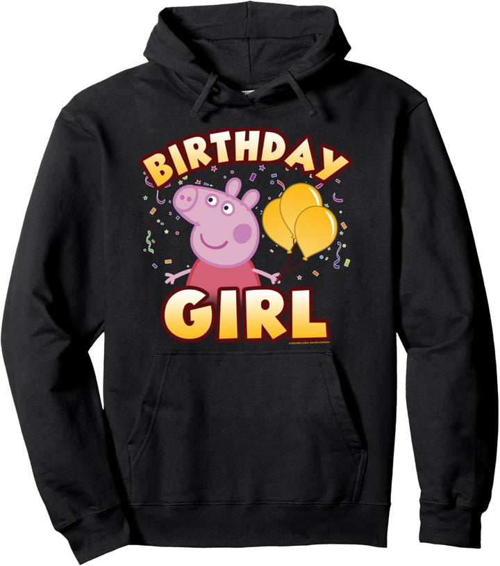 Peppa Pig Birthday Girl Confetti Celebration Pullover Hoodie