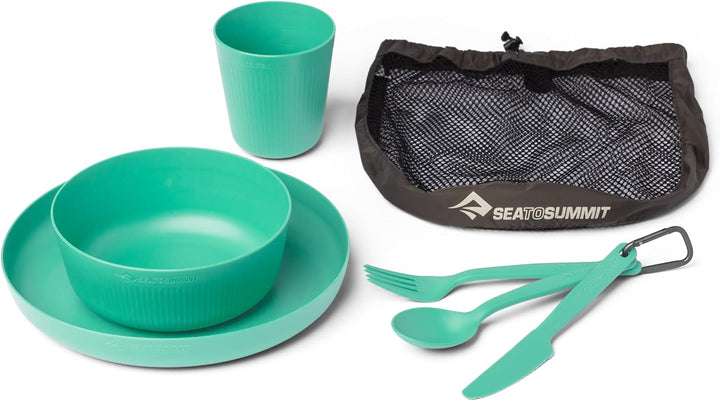 Camp Dinnerware Set w/Mesh Sack - [6 Piece]
