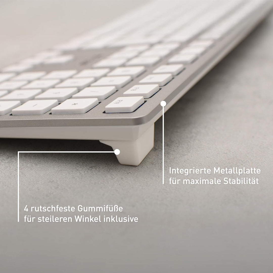 CHERRY KC 6000 Slim for MAC, Kabelgebundene Mac-Tastatur (USB-A Anschluss), Französisches Layout (AZ