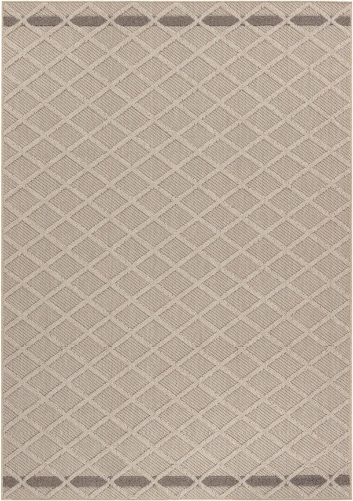 HomebyHome In&amp; Outdoor Teppich Wetterfest, Grau 80x150 cm Teppich Küche, Waschbarer Küchenläufer Fla