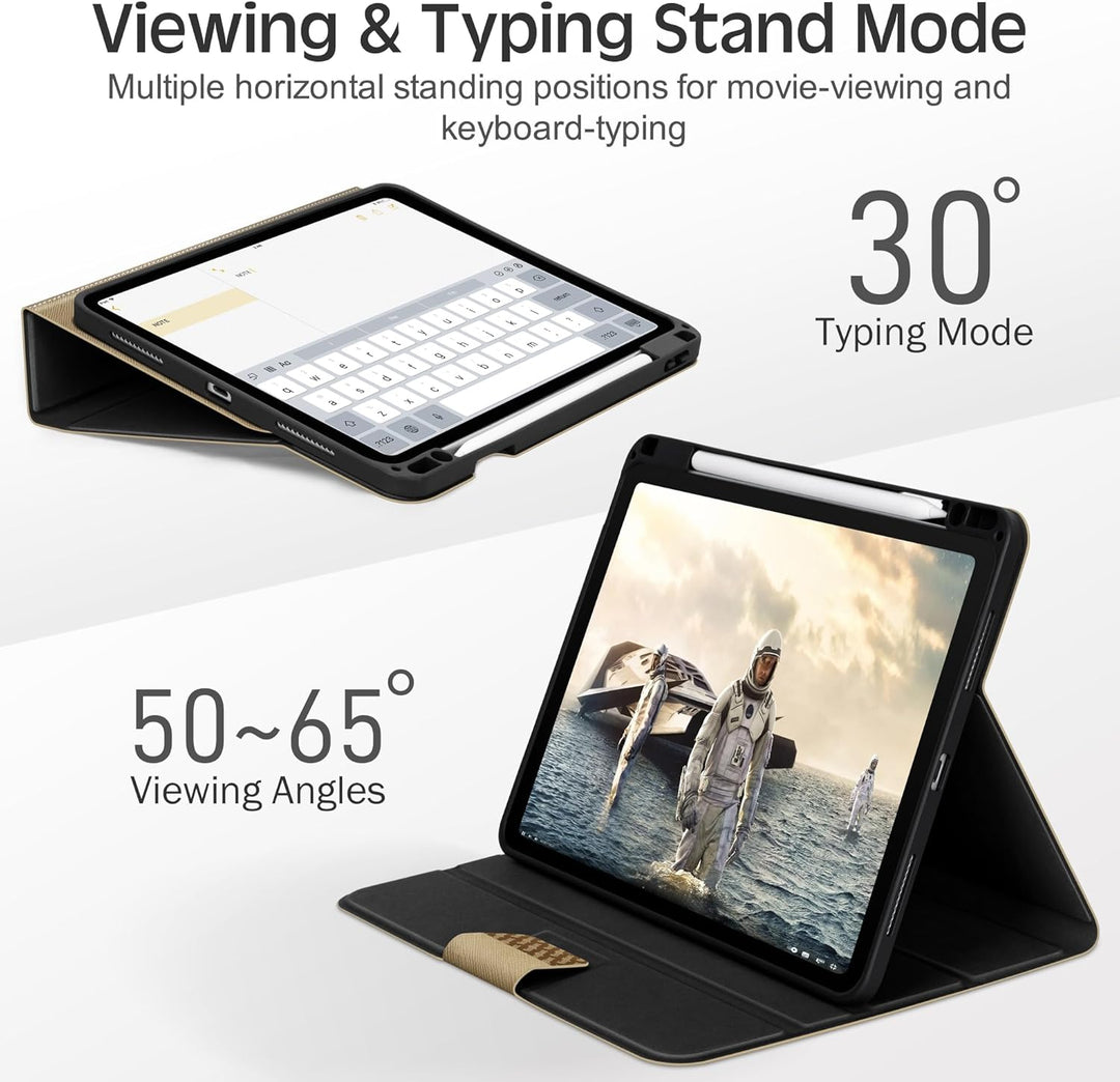 KingBlanc Hülle für iPad Pro 11 Zoll 4. Generation 2022 3./2./1. Gen (2021/2020/2018) mit Stifthalte