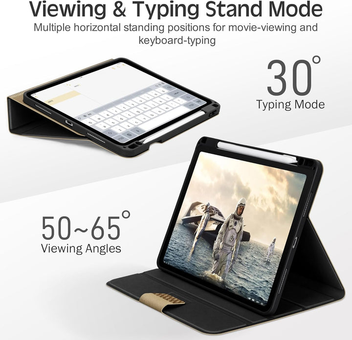 KingBlanc Hülle für iPad Pro 11 Zoll 4. Generation 2022 3./2./1. Gen (2021/2020/2018) mit Stifthalte