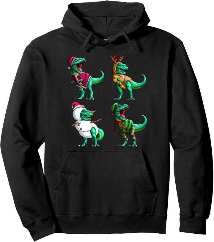 Weihnachts-Saurus T Rex Lustig Weihnacht Dinosaurier Jungen Pullover Hoodie