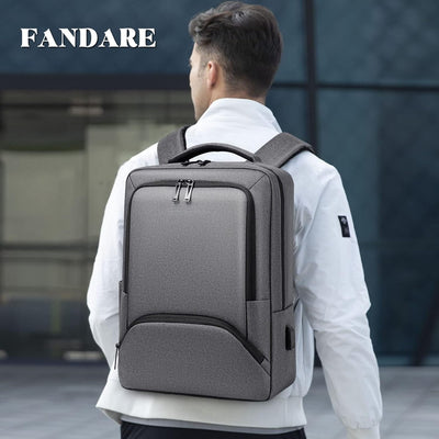 FANDARE Herren Rucksack Laptop Daypacks für 15,6 Zoll Laptop Wasserdicht Schulrucksack mit USB-Ladea