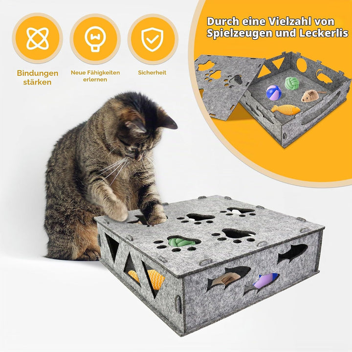 30 * 30 * 10CM Interaktives Katzenspielzeug Filz-Katzenspielzeug，Katzenspielzeug Interaktiv Katzen Z