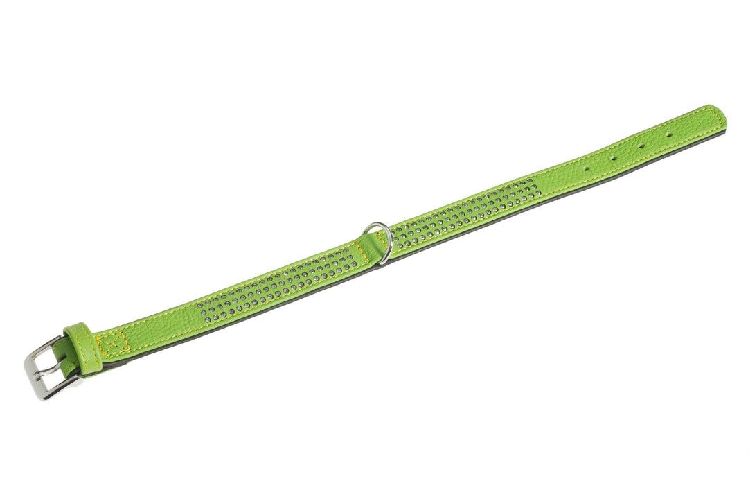 Karlie Halsband Vintage Strass L: 55 cm B: 30 mm grün dreireihig